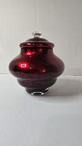 Urna vetro rosso - , metà