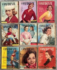 CONFIDENZE 9 numeri anno 1958