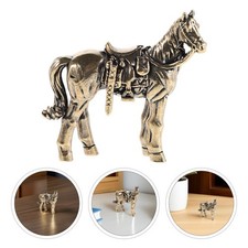  Mini statua di cavallo cinese: statuetta di cavallo in ottone Feng Shui -