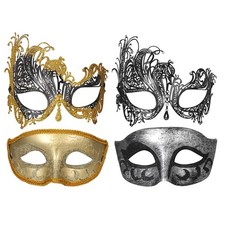2pz Coppia Maschere Veneziane