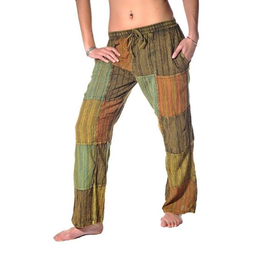 Patchwork pantaloni casual - pantaloni,