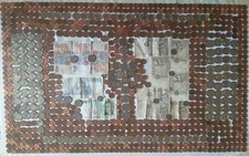 quadro monete e banconote antiche 