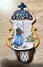 SUPERBE BENITIER BRETON PBX DECOR PORQUIER BEAU 19ème