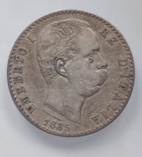 Lire 1885 umberto rara - lire,