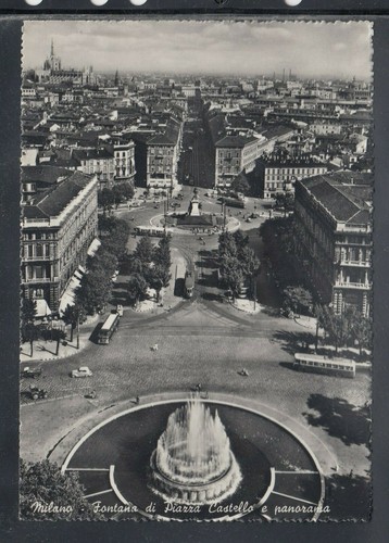 Cartolina milano fontana - milano,