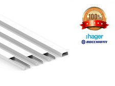 Canalina passacavi per cavi elettrici in plastica con coperchio 2m BLISTER VARI