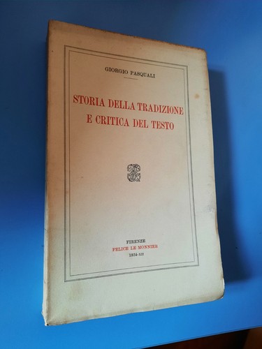 Giorgio pasquali storia - giorgio,