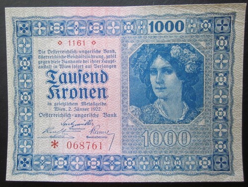 Austria 1000 corone 1922 - austria,