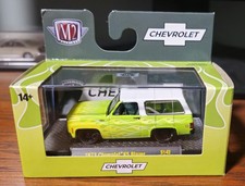 Blazer m2 machines 1973 Chevy K5 - Bersaglio esclusivo - Fiamme verdi - VHTF 1:64