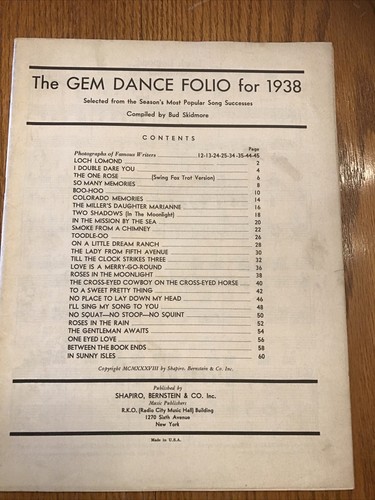 The gem dance folio - the,