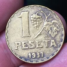 SPAGNA SPAIN 1 PESETA 1937