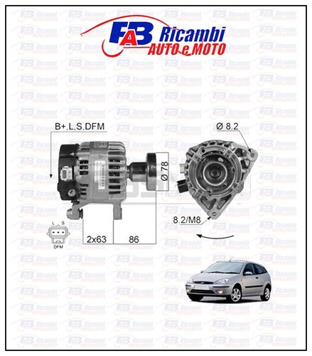 Alternatore ford focus - ford, 1.8