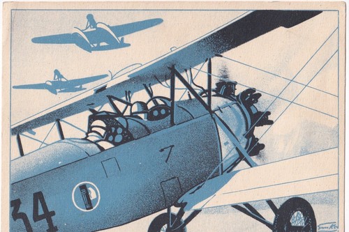 Cartolina militare aeroplano - cartolina,
