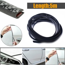5M Protezione Bordo Porta Auto Forma U Fibra di Carbonio Nero Guarnizione Protezione Accessori