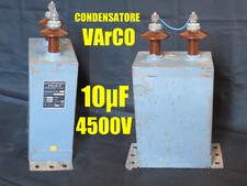 GRANDE CONDENSATORE ALTA TENSIONE 10 µF 4500 V VArCO per TESLA COIL di POTENZA!!