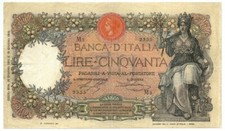 50 LIRE CAPRANESI BUOI TESTINA DECRETO PRIMA DATA 15/06/1915 BB/BB+