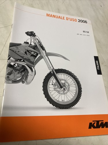 Ktm 65sx 2006 manuale - 65sx,