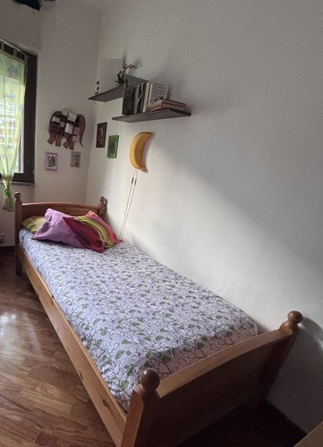 Letto singolo con materasso - letto,