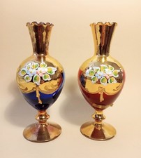 MURANO Tre Fuochi 2 VASI vetro