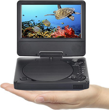Mini Lettore DVD Portatile Da 9,5" per Auto E Bambini Con Schermo Girevole HD Da