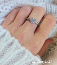 Donna Argento Acciaio Zirconia
