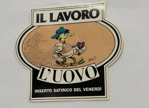 Adesivo vintage uovo - adesivo,