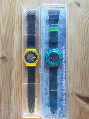 Swatch scuba blue - blue, moon