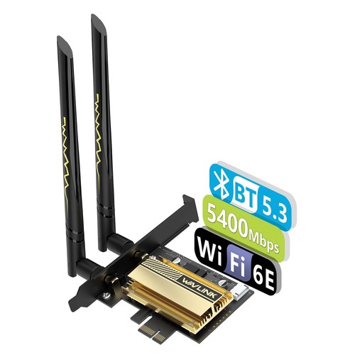 Scheda wifi 5400mbps pcie - 5400mbps,