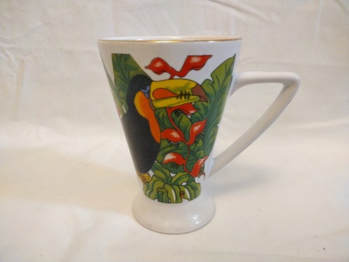 Tazza toucan decorata alta - tazza,
