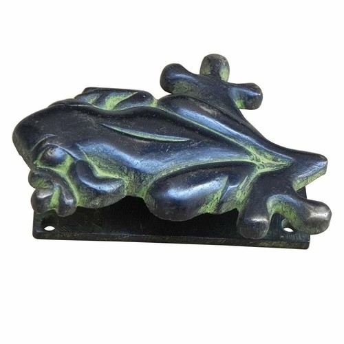 Fatto mano bronzo rana - a,