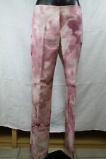 Pantaloni Spagnoli cotone rosa pitonato Taglia 46