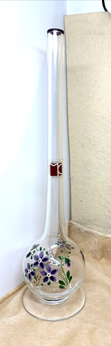 Lungo vaso murano monofiore - murano,