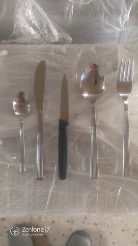 Set posate acciaio inox - set,