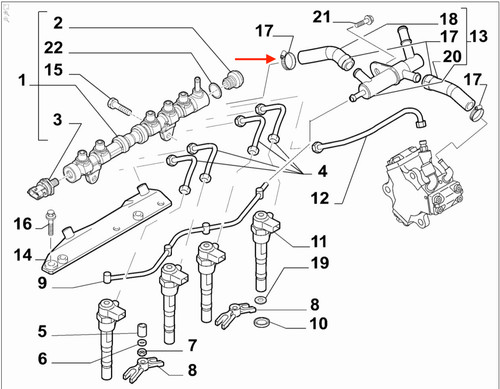 13125570 collare fiat uno - 13125570,