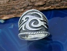Tribal Tattoo Anello 925