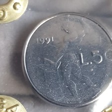 50 LIRE 1991 - DIFETTO DI