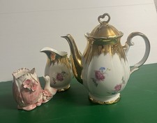 VECCHI OGGETTI CERAMICA  CAFFETTERIA BRICCO LATTE E PORTAFIORI