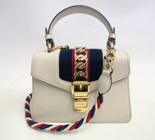 Autentica borsa a tracolla vintage Gucci Sylvie in pelle a 2 vie borsa a mano...