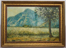 DIPINTO COPIA "LAGO DI ALLEGHE" DI CESARE MAGGI