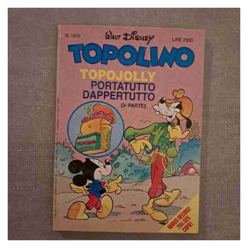 Topolino libretto 1912 walt - libretto, n.
