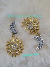 Orecchini Argento S925 ALE Sole e Luna pendenti (Pandora)