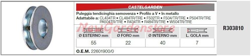 Puleggia tendicinghia