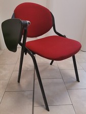 SEDIA ROSSA CON RIBALTINA PER AULA FORMAZIONE