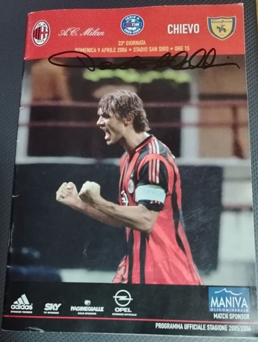 Autografo paolo maldini - autografo,