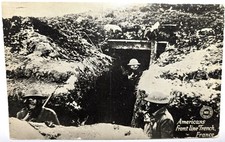 Antica foto reale RPPC WW1