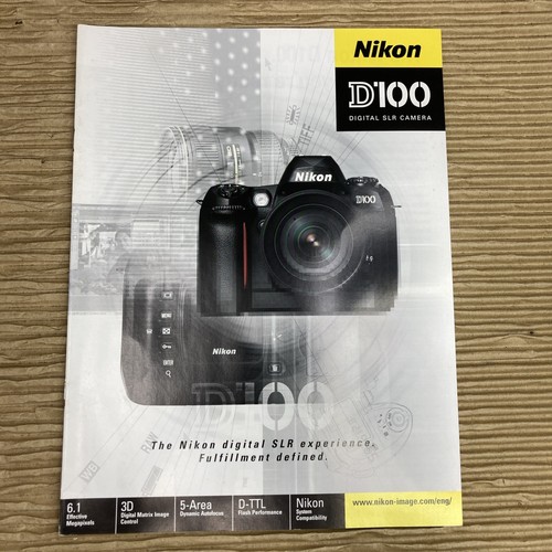 Nikon d100 brochure fotocamera - nikon,