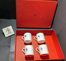 Wedgwood Ferrari originali set 4 tazzine caffè espresso Cup porcellana Bon china