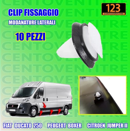 Pezzi clip fissaggio - 10,