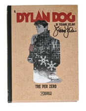 Dylan Dog Tre per Zero Autografato da Tiziano Sclavi Libro Comic Book