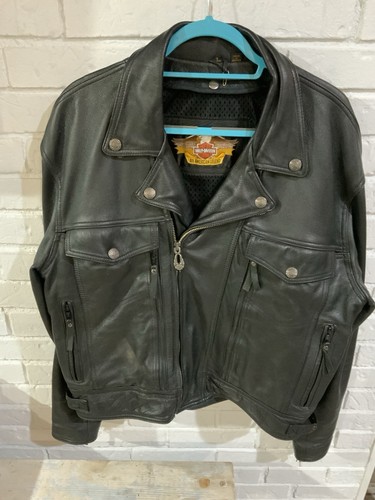 Giacca pelle vintage harley - pelle,
